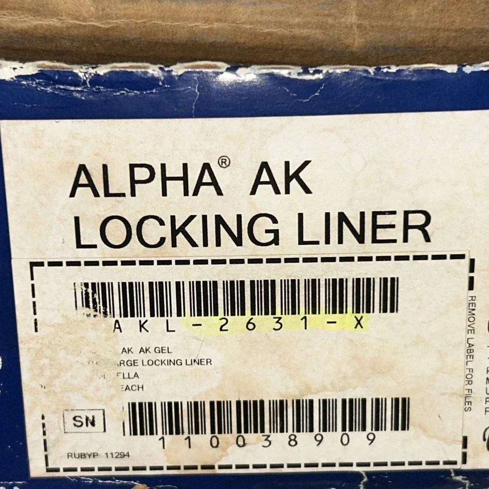 New In Box Willowwood Alpha Gel Lateral Locking Liner, XL,  AKL-2631-X